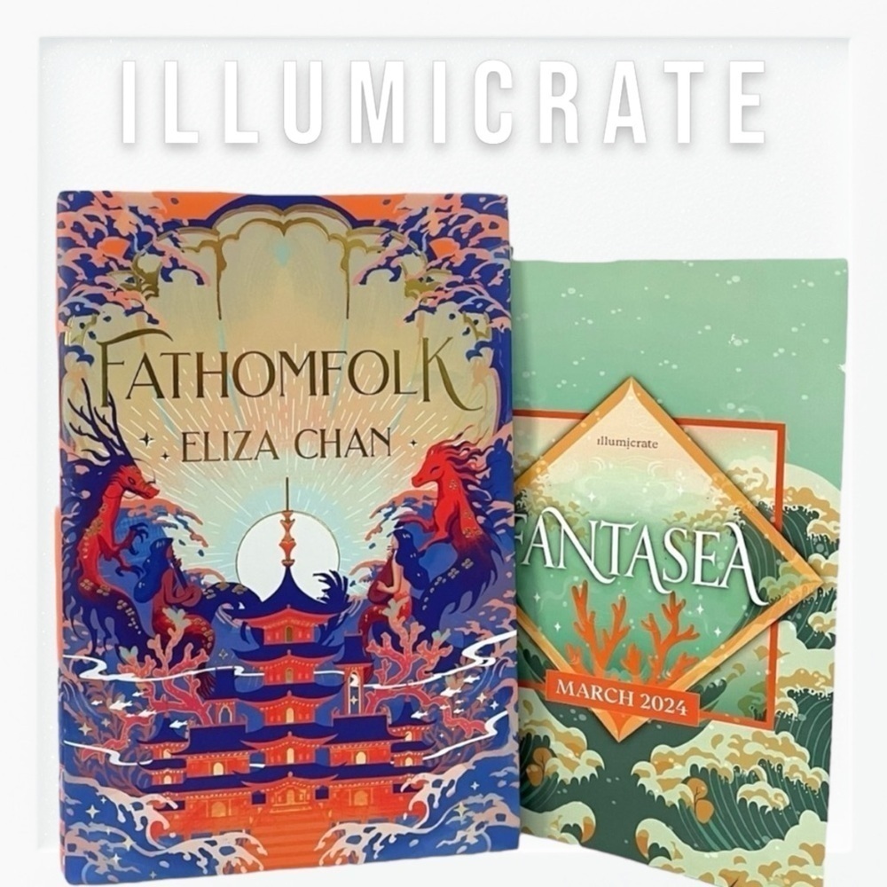 Illumicrate Special Edition Hardcover Fathomfolk by Eliza Chan w/ Surprise Gift